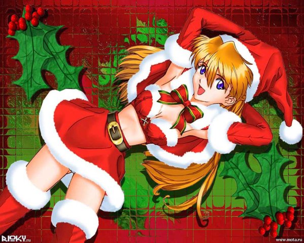 новогодняя аска евангелион