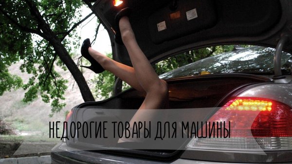 девушка в багажнике
