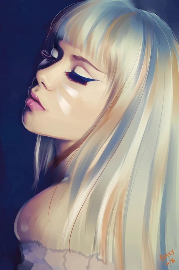 мультяшная блондинка