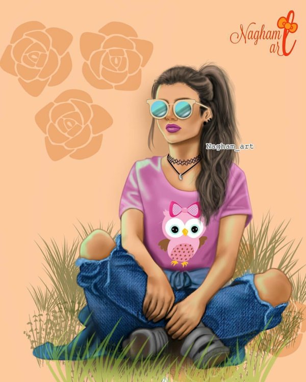 мультяшная девочка