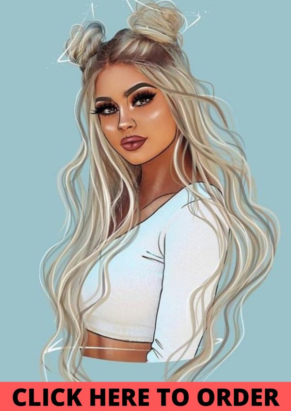 блондинка мультяшная