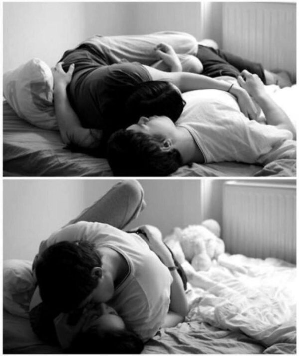 спать в обнимку