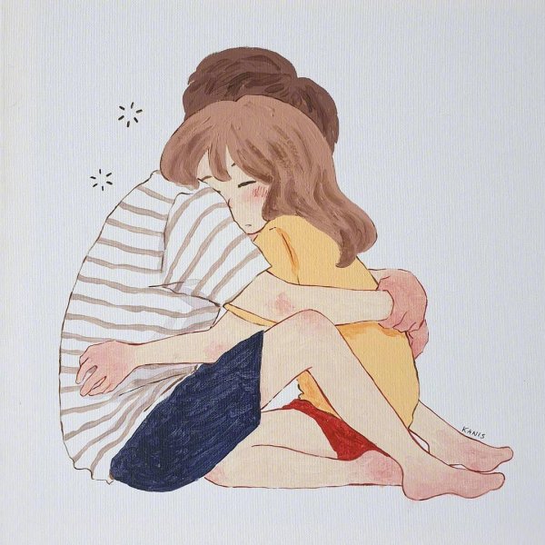 объятие рисунок