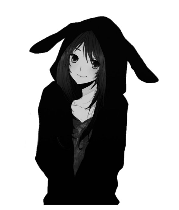 аниме чëрное