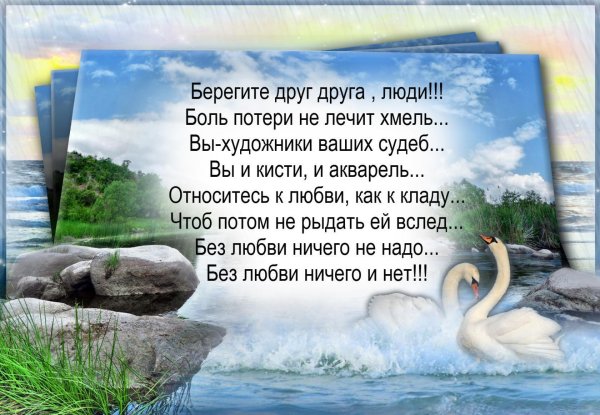 берегите друг друга