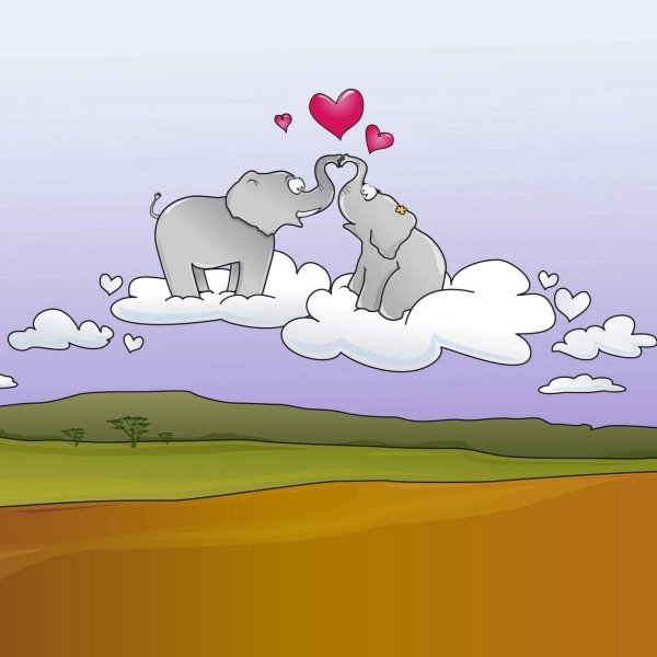 слон рисунки