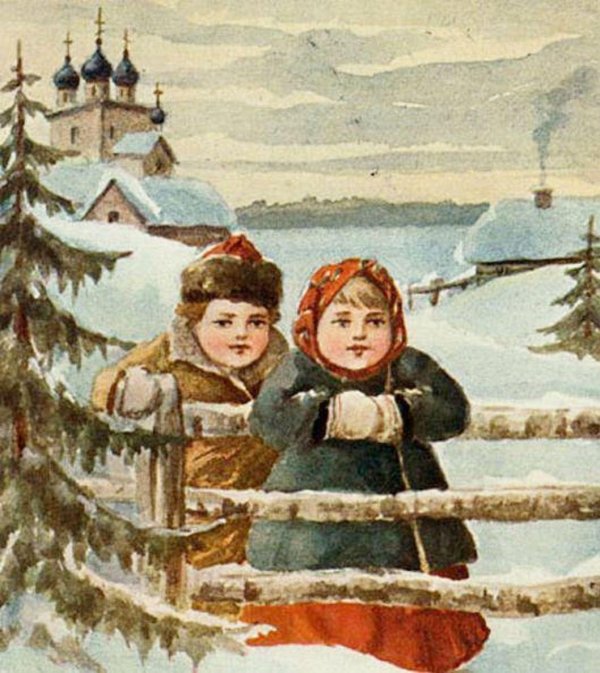 рождественская открытка