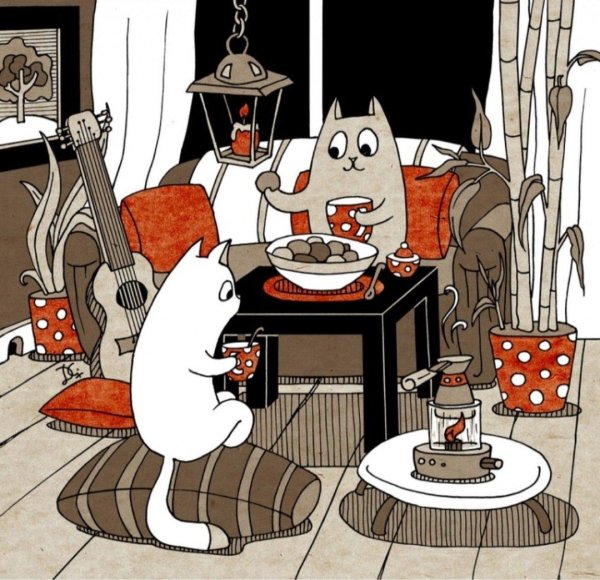 уютные посиделки на кухне