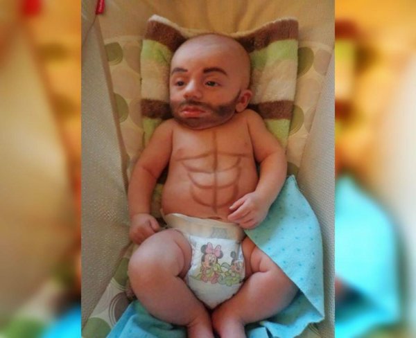 папа остался с ребенком