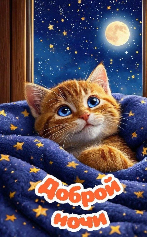 Спокойной ночи котик мужчине