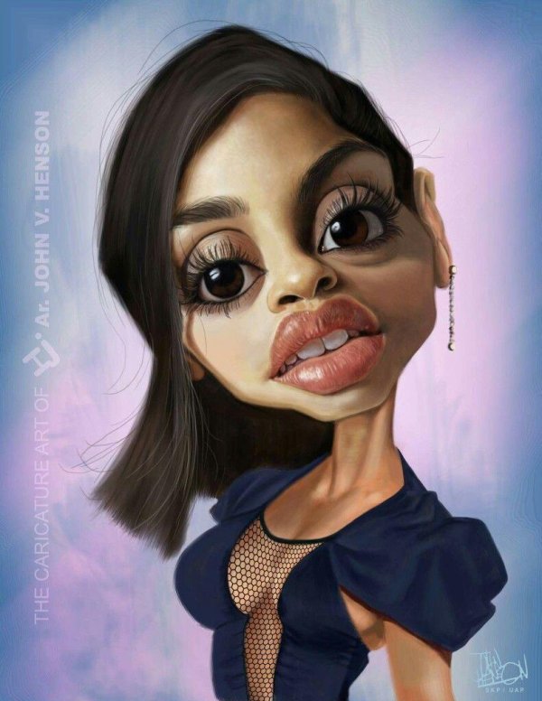 карикатура мила кунис