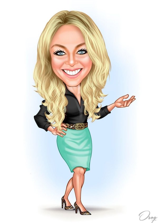 шаржи начальник женщина серьезная