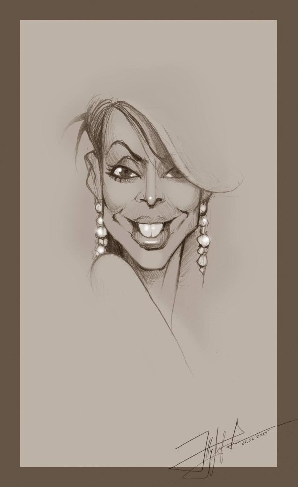 шаржи карандашом