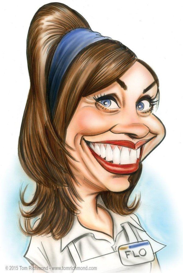 карикатура девушка