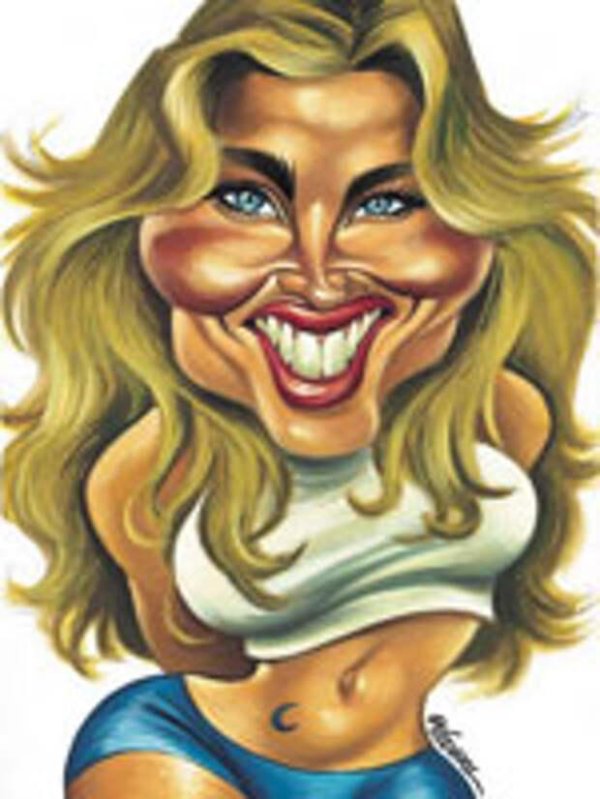 блондинка карикатура