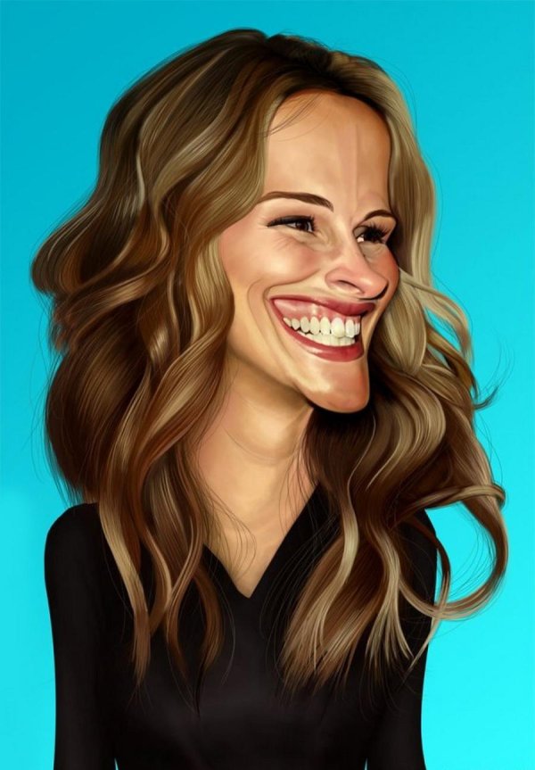julia roberts шаржи