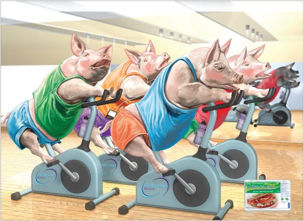 накаченная свинья