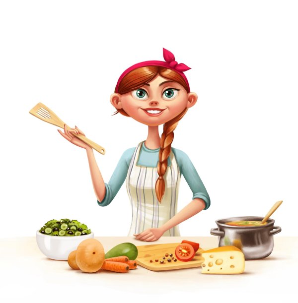 домохозяйка иллюстрация