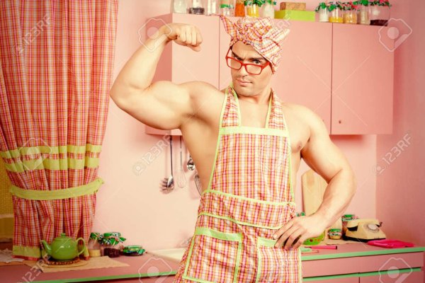 качок в фартуке