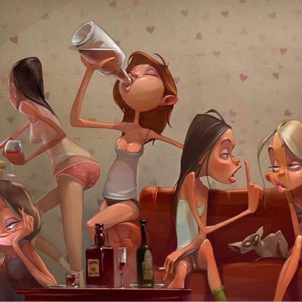 девичник пьянка