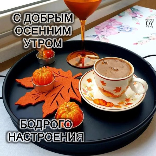 открытка с добрым осенним утром мужчине
