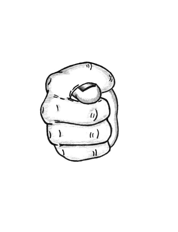 кукиш рисунок