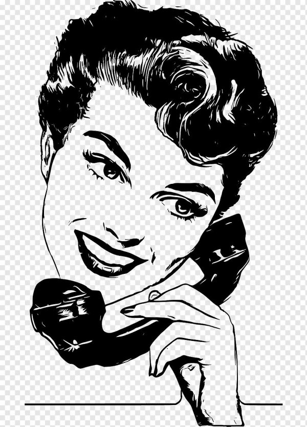 телефонный разговор рисунок