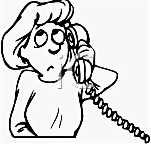 телефонный разговор рисунок