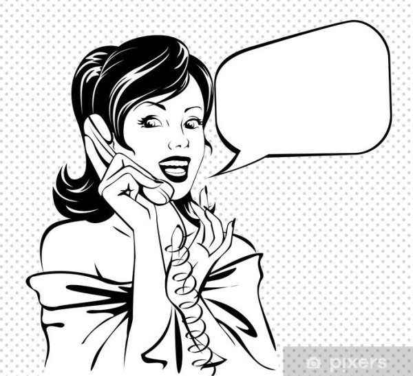 телефонный разговор иллюстрация