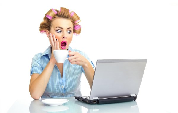 удивление девушки