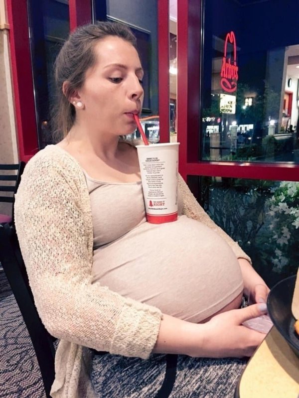 беременные с большим животом