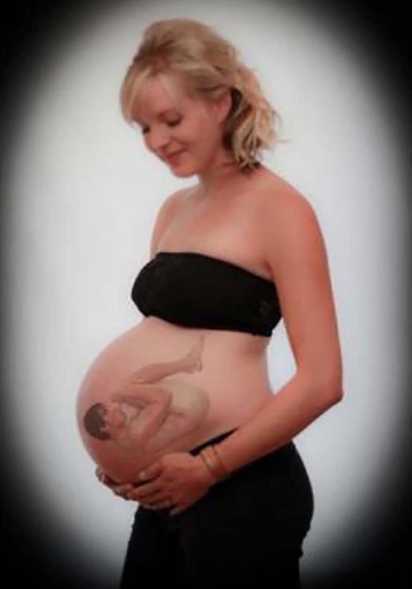 рисунок на животе