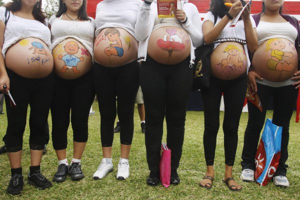 рисунки на животе