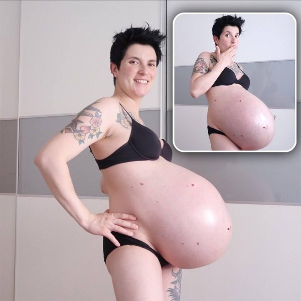 огромные животы беременных