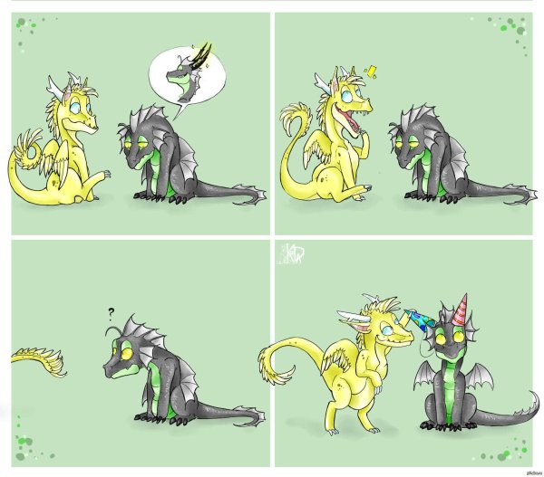 комикс про драконов