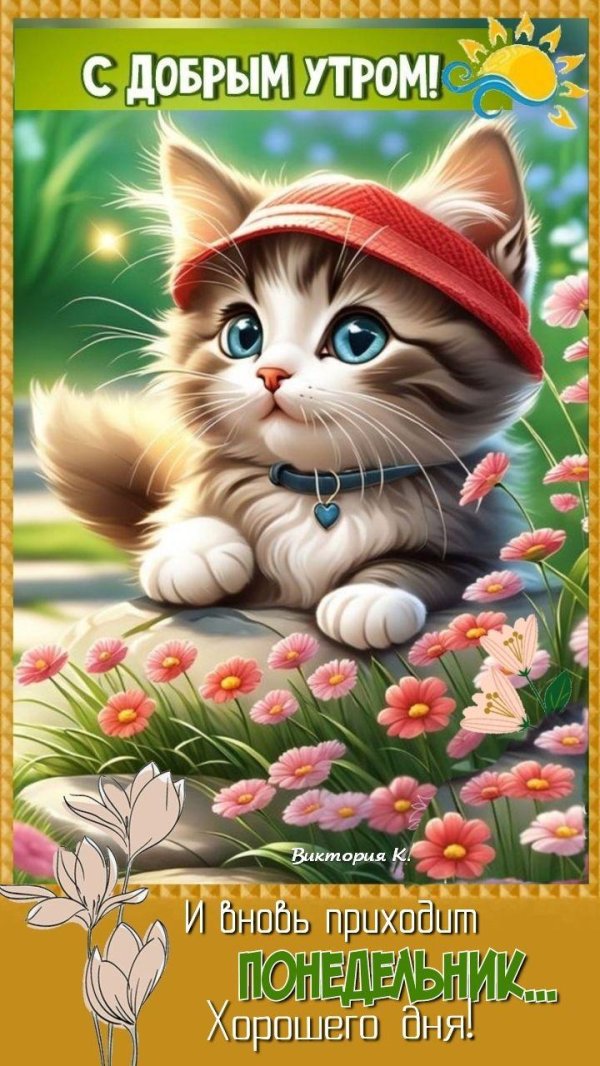 красивая открытка с добрым утром