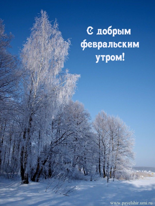 с добрым февральский утром