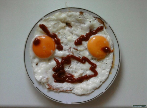 прикольная яичница