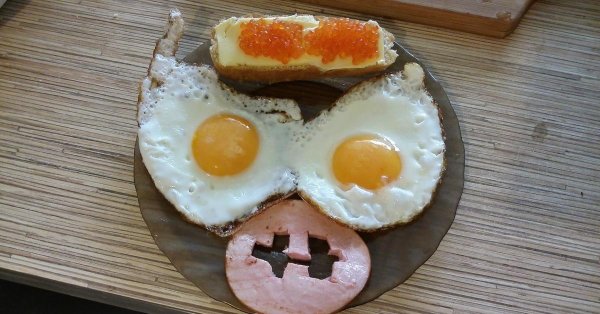 прикольная яичница