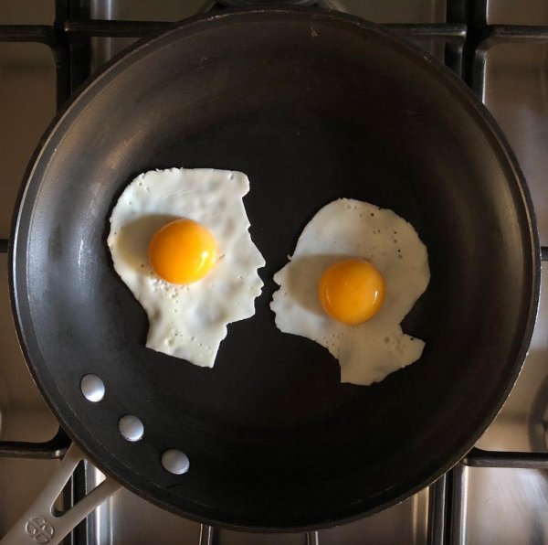 креативная яичница