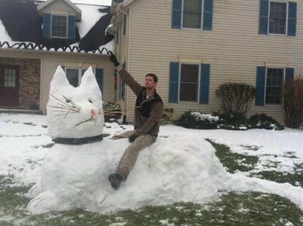 фигура из снега