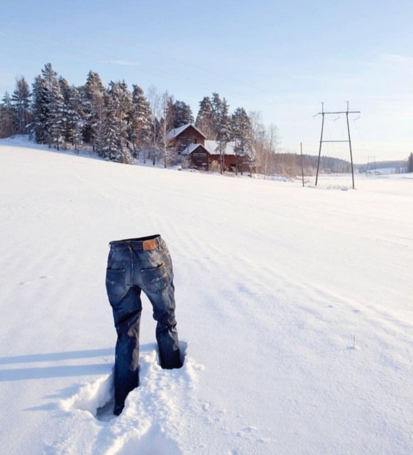 замерзшие штаны