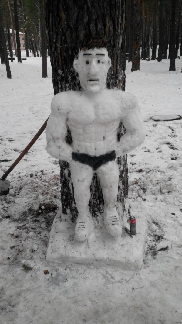 снеговик качок