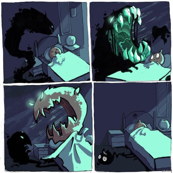 монстр под кроватью