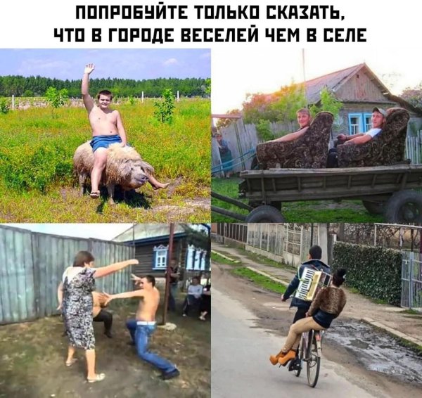 деревня прикол