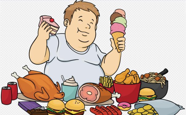 обжора рисунок