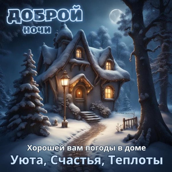 Добрый зимний вечер мужчине