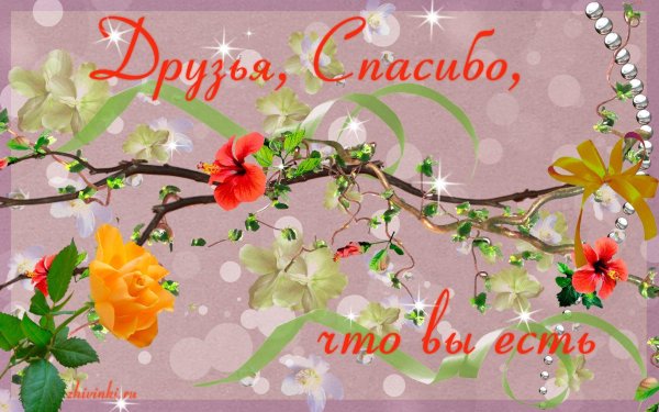 открытку с благодарностью