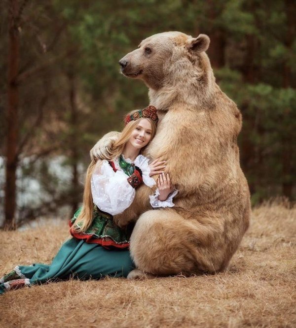 фотосессия с медведем