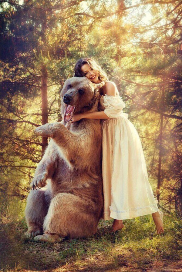 фотосессия с медведем